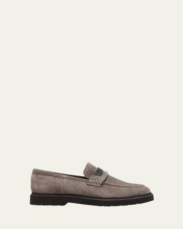 Suede Monili Casual Loafers