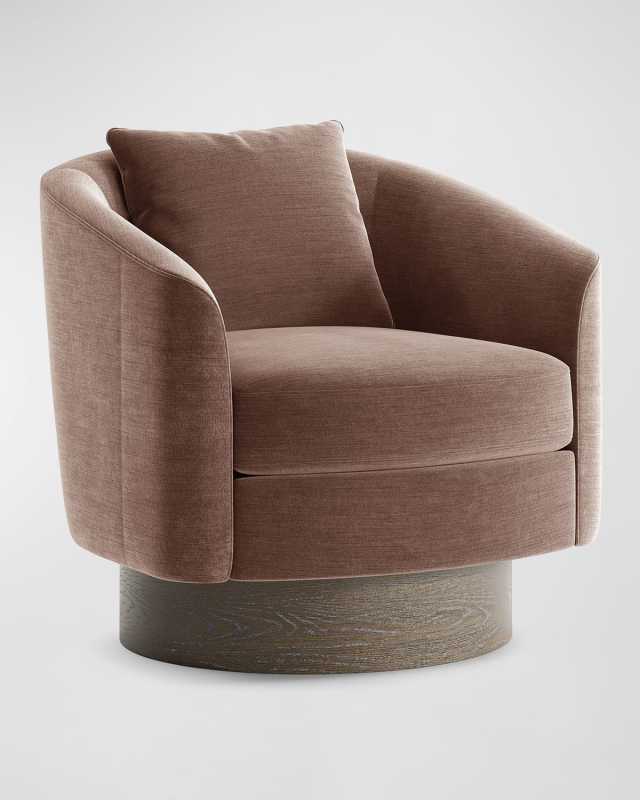 Camino Dusty Brick Swivel Chair