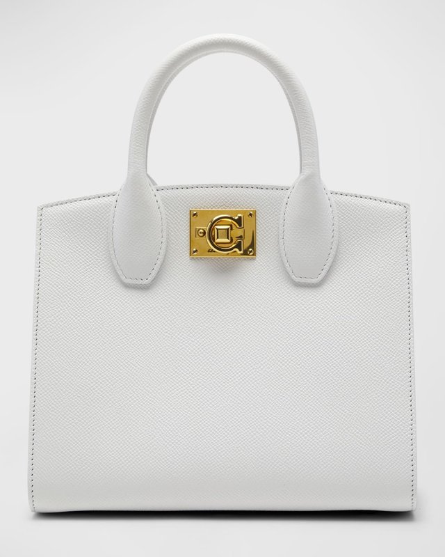 Studio Box Mini Leather Top-Handle Bag