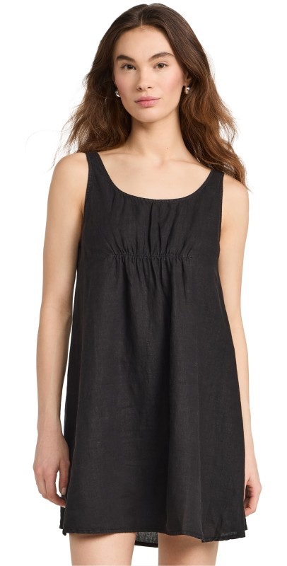 Wyeth Juliet Linen Dress Black