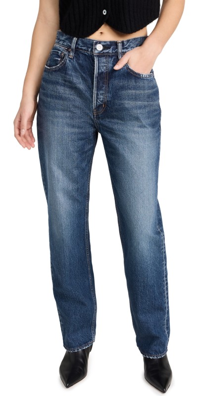 MOUSSY VINTAGE Whitney Wide Straight Jeans Blue