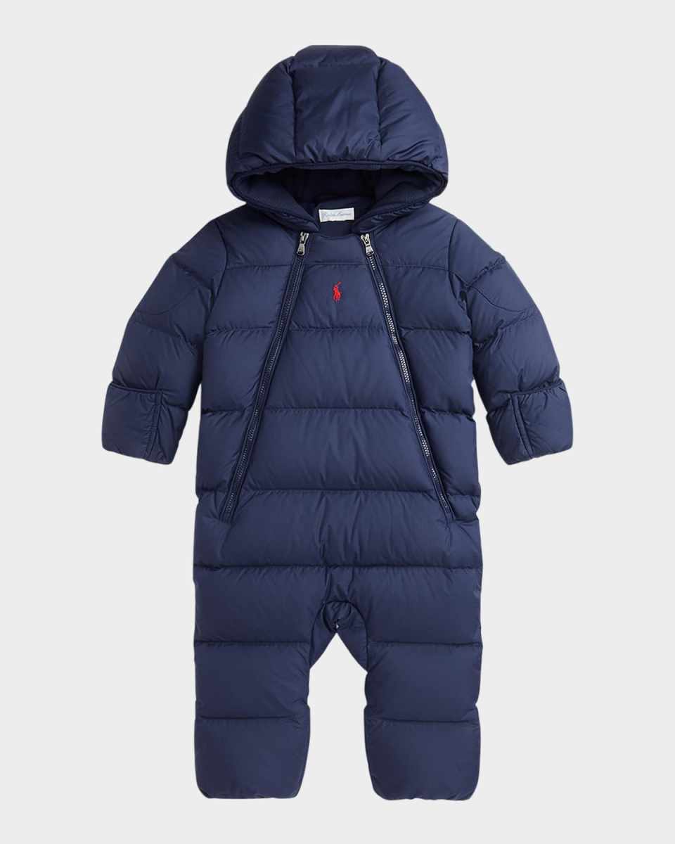 Boy's Puffer Bunting Suit, Size 3M-9