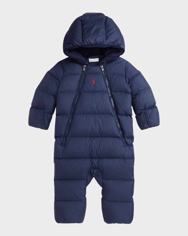 Boy's Puffer Bunting Suit, Size 3M-9