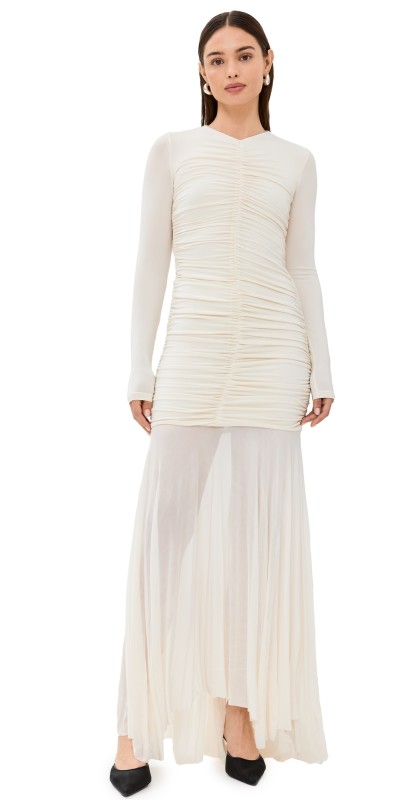 A. L.C. Fawn Dress White
