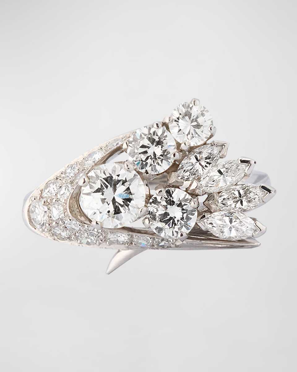 Estate Platinum 23 Diamond Statement Ring