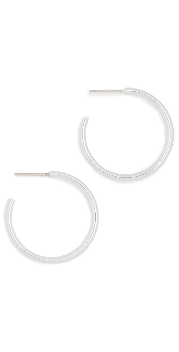 Jennifer Fisher Thread Mini Hoops Silver