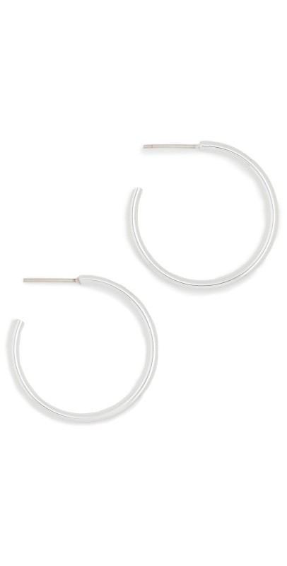 Jennifer Fisher Thread Mini Hoops Silver