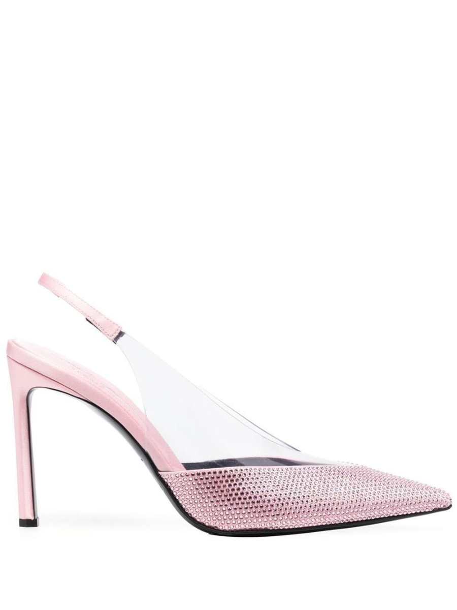120mm crystal-embellished pointed pumps