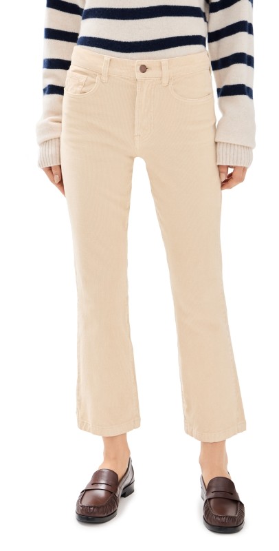 Faherty Soft Stretch Corduroy Flare Pants Summer Sand