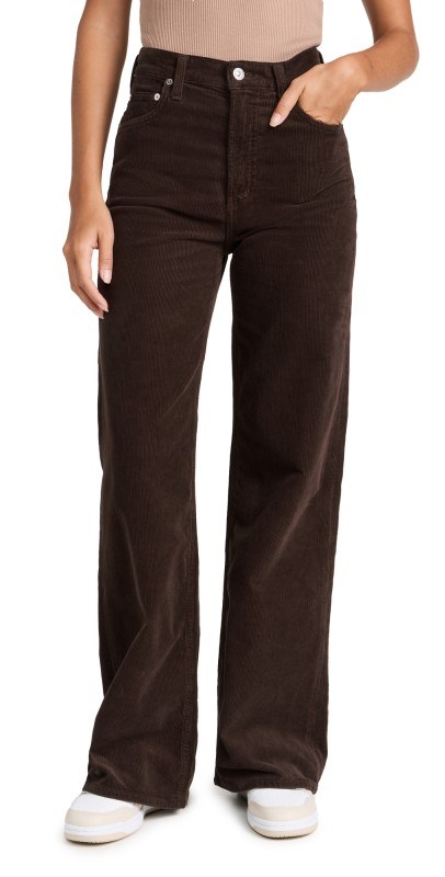 Citizens of Humanity Paloma Baggy Corduroy Pants Wood