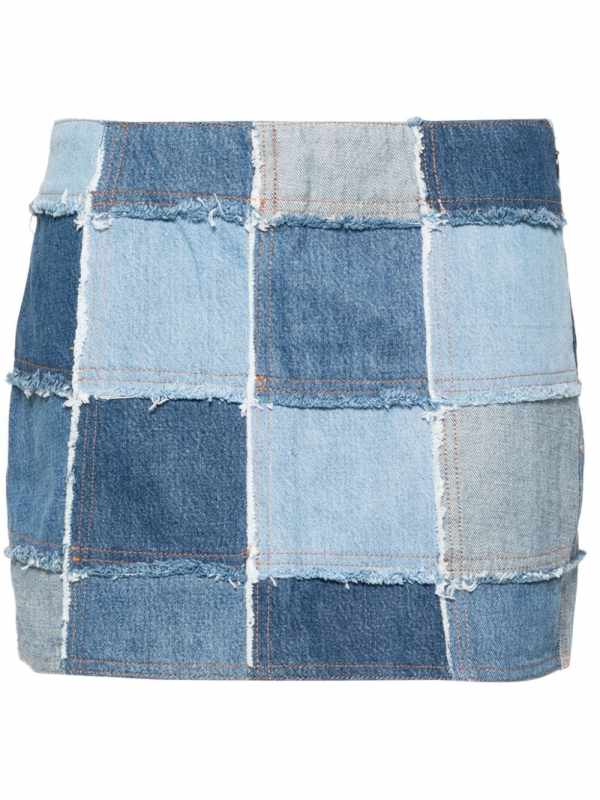 The 70's patchwork mini skirt