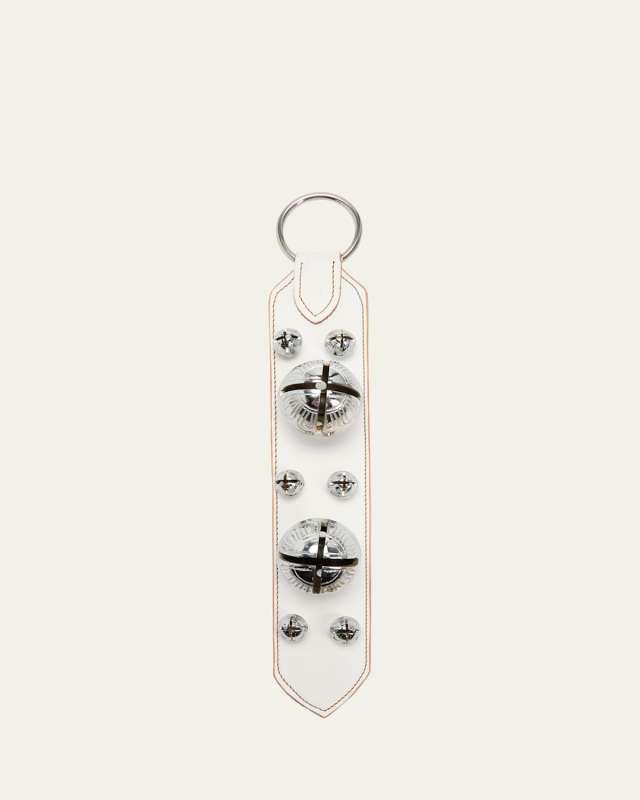 8 Brass Chrome Bells Leather Strap