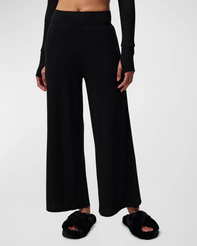 Harmony Rib Wide-Leg Pants
