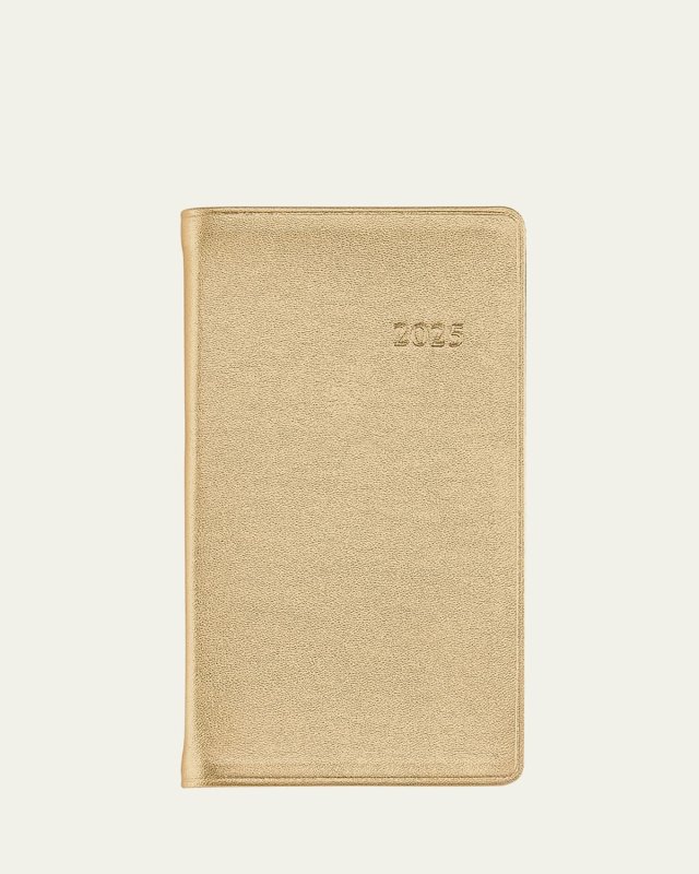 2025 6" Leather Pocket Datebook
