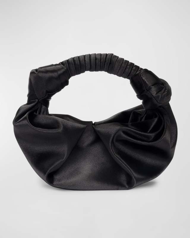 Lopsy Satin Top-Handle Bag