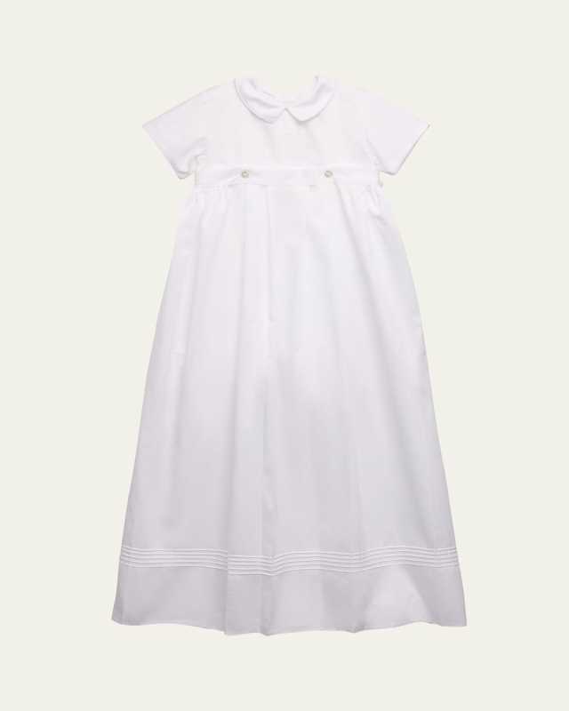 Kid's Graham Christening Button Off Gown, Size 0M-12