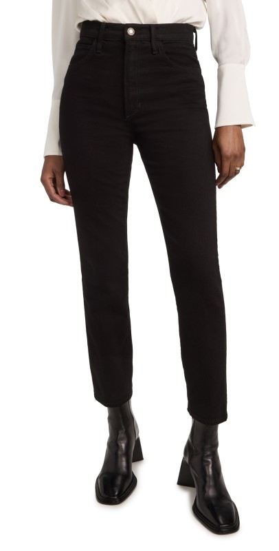 Favorite Daughter Valentina Super High Rise Cigarette Jeans Basalt