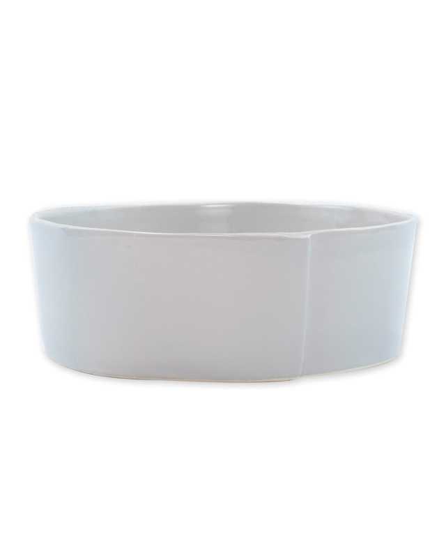 Lastra Large Serving Bowl, Light Gray