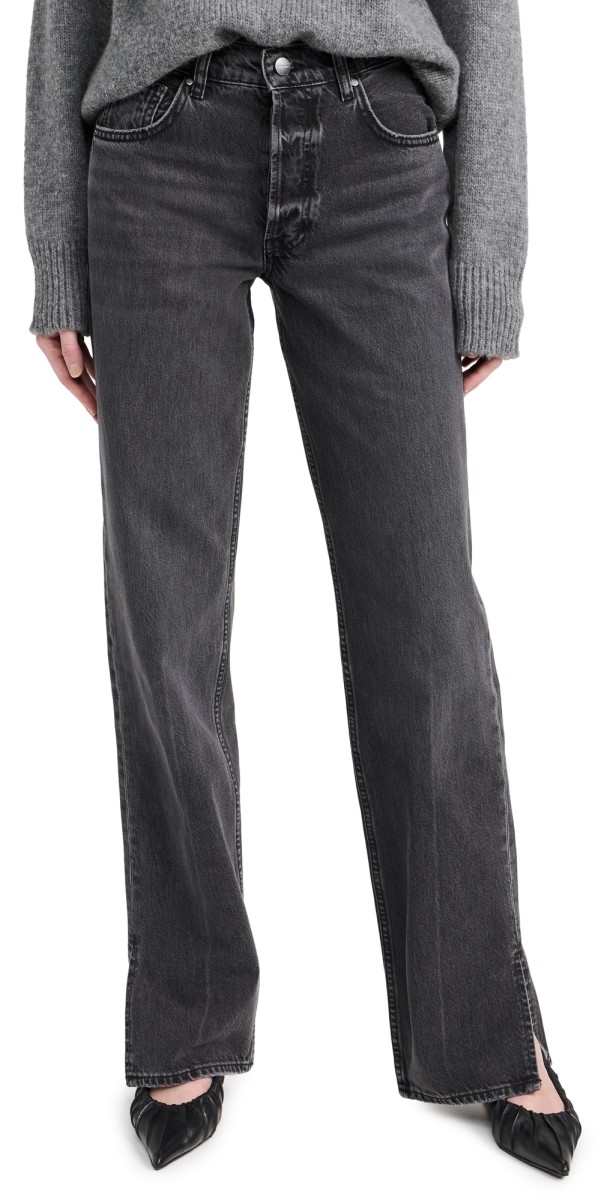 ANINE BING Roy Jeans Washed Black