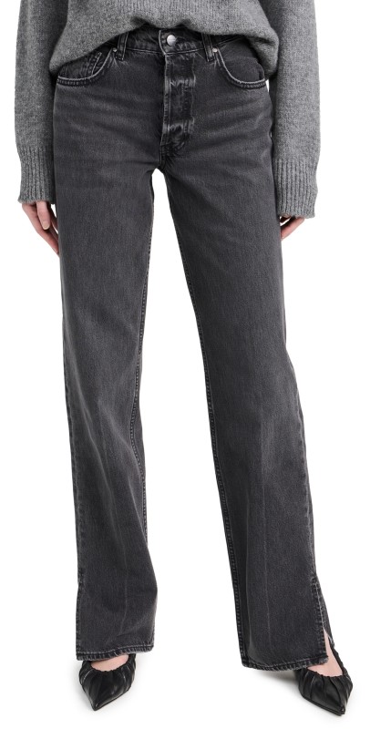 ANINE BING Roy Jeans Washed Black
