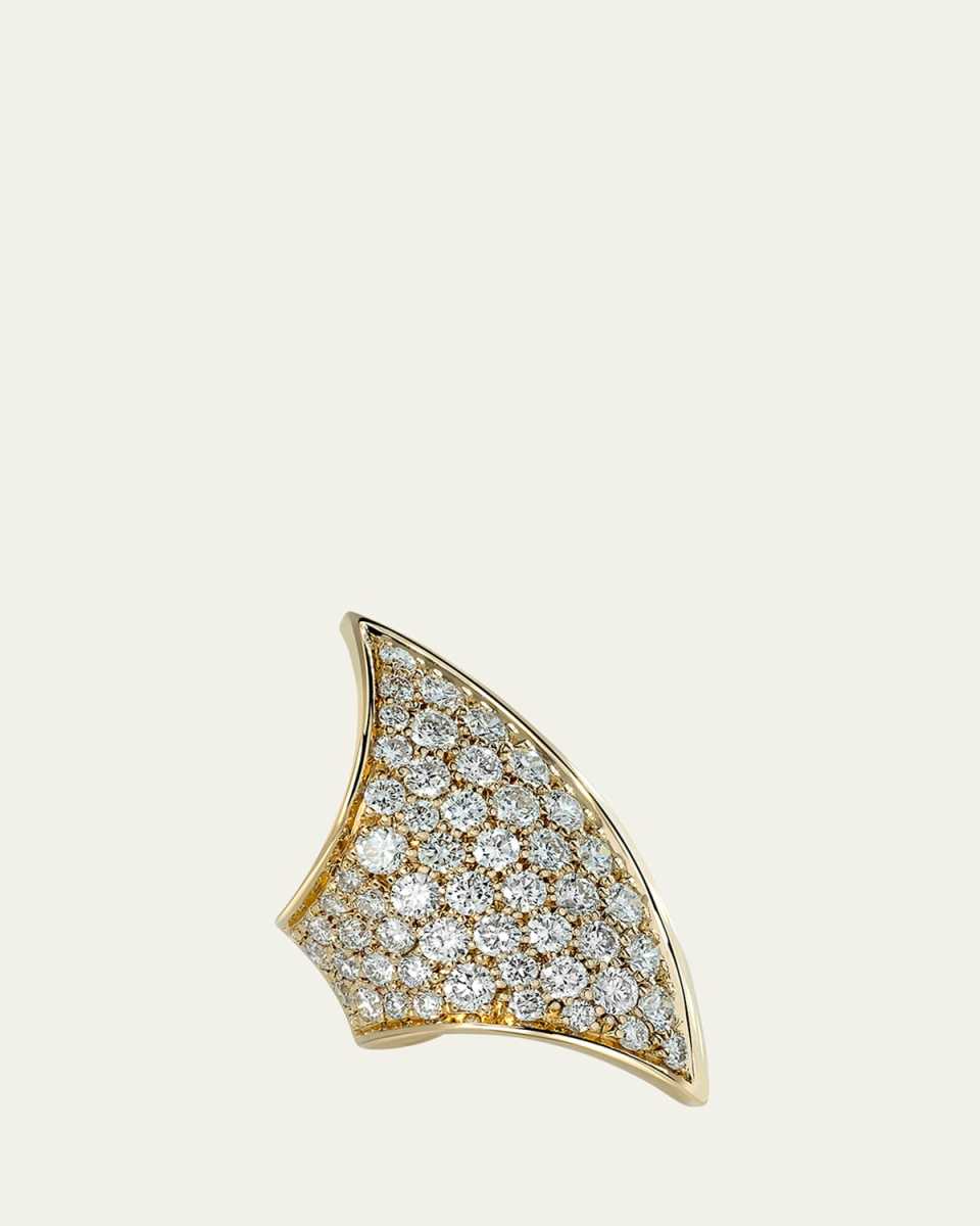 Ergo Diamond Ear Cuff, Single