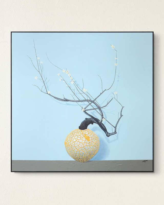 "Composition in Blue" Original Art by Teng Fei