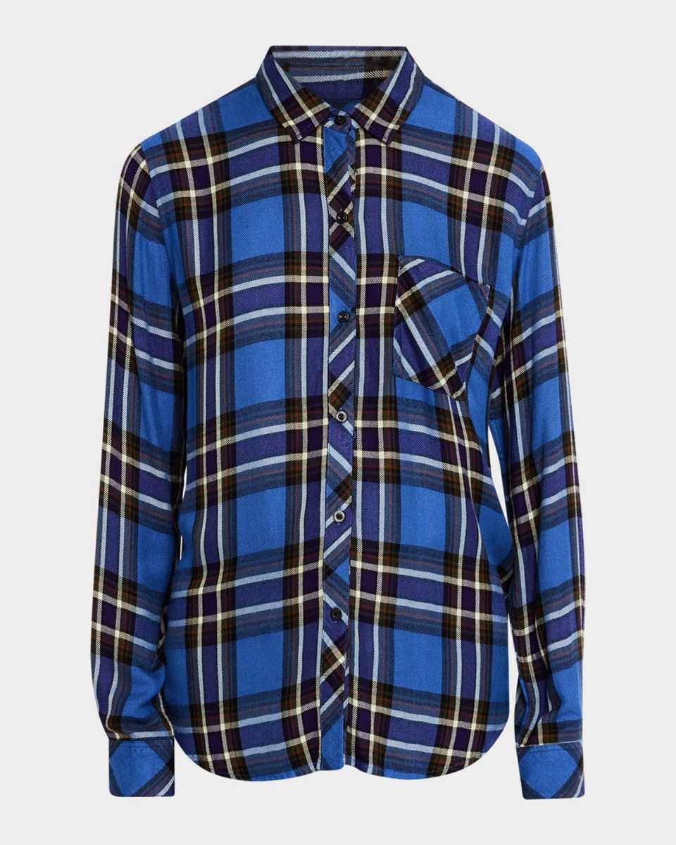 Hunter Plaid Button-Front Shirt