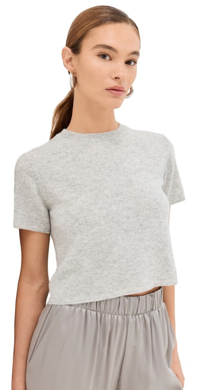 Sablyn Charleston Cashmere Short Sleeve Sweater Midnight Navy
