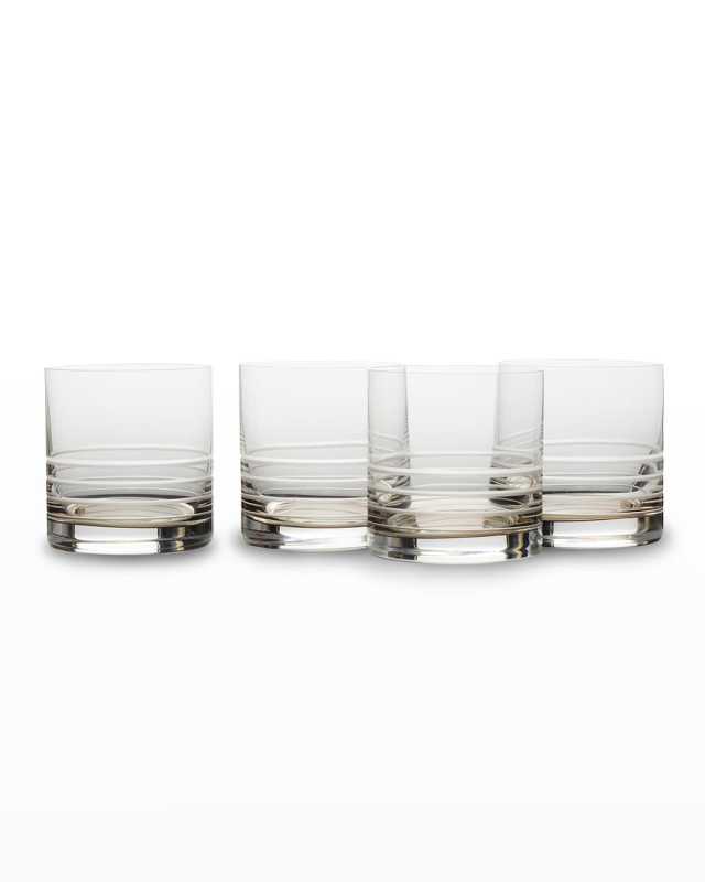 Cal Ombre Double Old Fashion Glasses, Set of 4