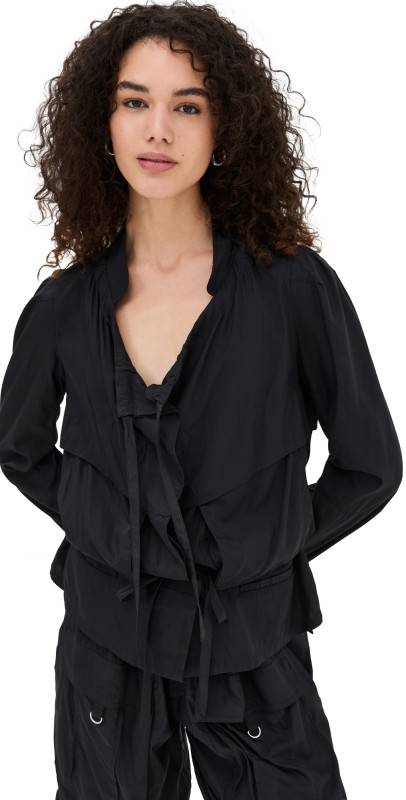 Isabel Marant Nancy Shirt Jacket Faded Black