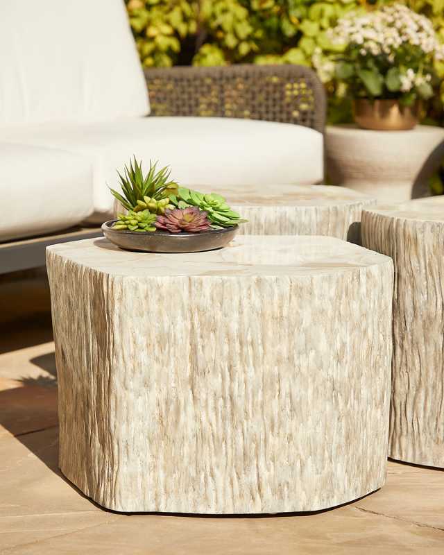 Paolo Short Outdoor Bunching Table, 15"