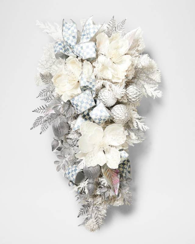 Crystal Palace Illuminated White Swag