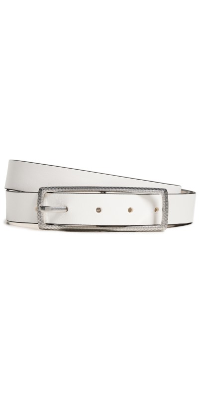 rag & bone Small Rebound Texture Belt Bright White