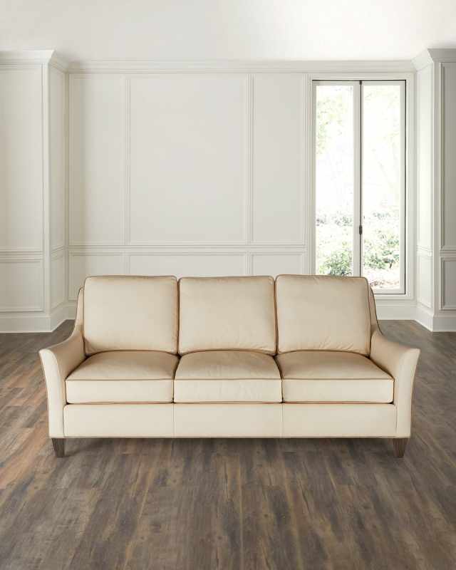 Tatum Leather Sofa, 83"