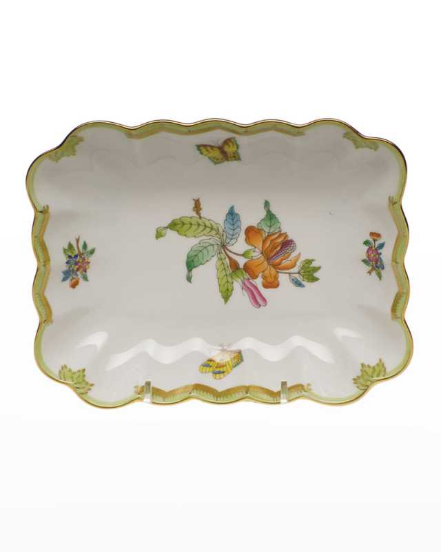 Chinese Bouquet Oblong Dish