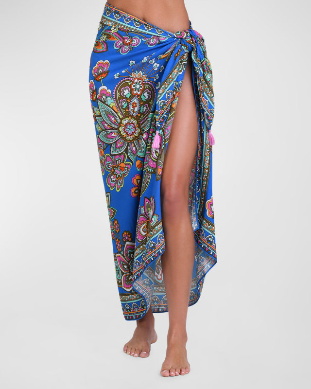 Beatnik Blossoms Pareo Coverup