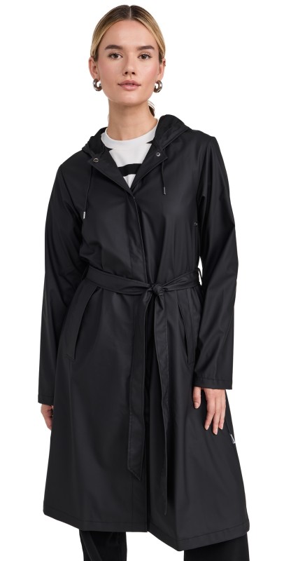 Rains A-Line Longer W Jacket W3 Black