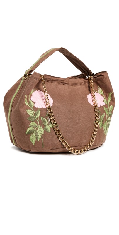 Fanm Mon Lina Hobo Bag Brown
