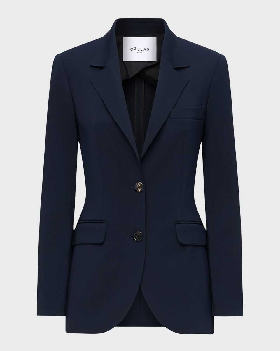 Andre Single-Breasted Topstitch Blazer