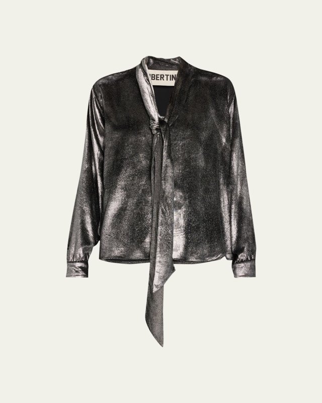 Sterling Slim Keith Tie Blouse