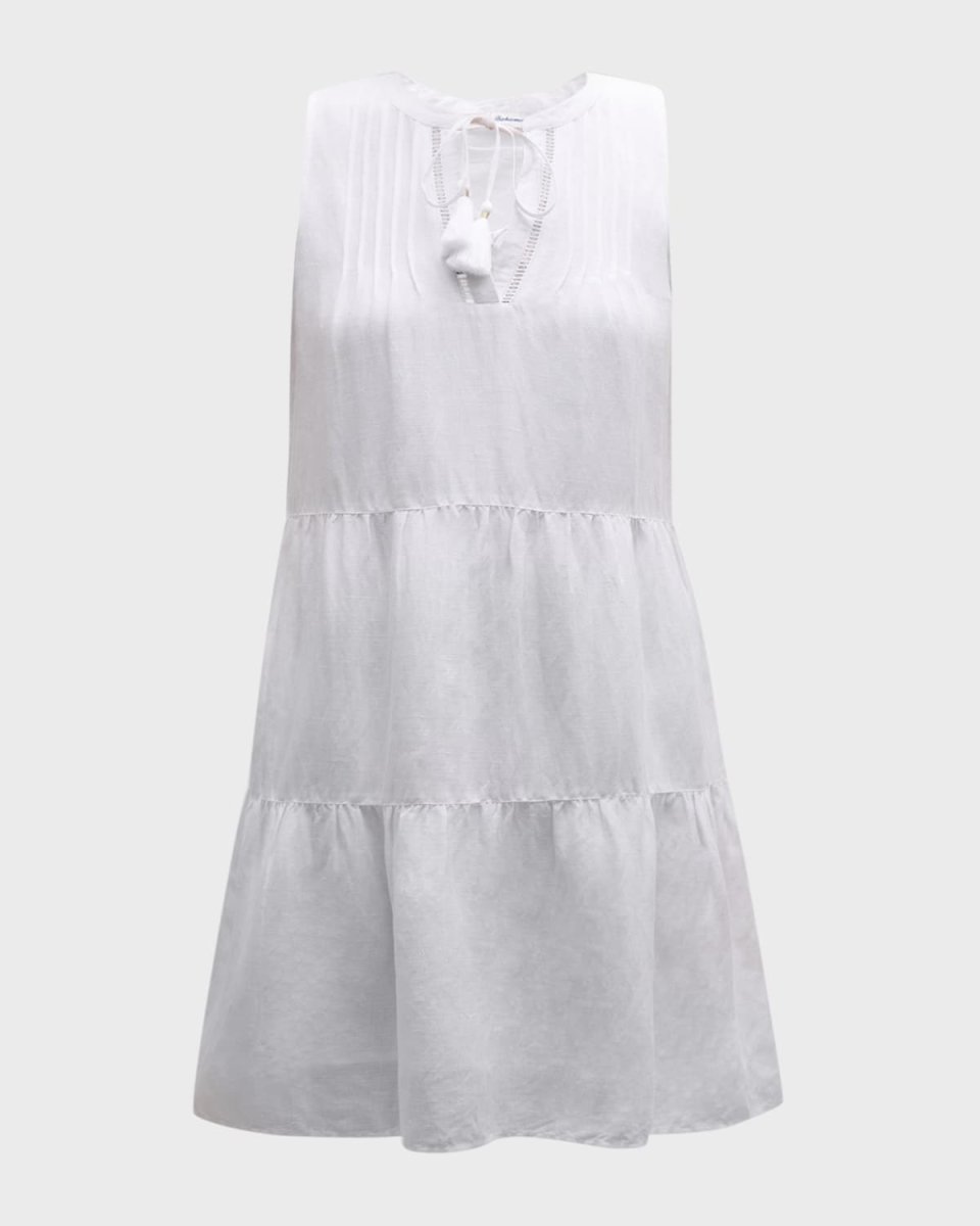 St Lucia Sleeveless Tiered Mini Dress