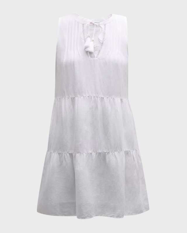 St Lucia Sleeveless Tiered Mini Dress