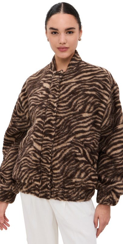 IRO Louane Bomber Mixed Brown