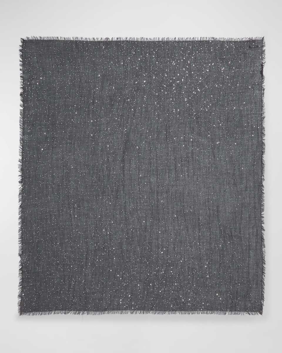 Sequined Cashmere-Blend Scarf