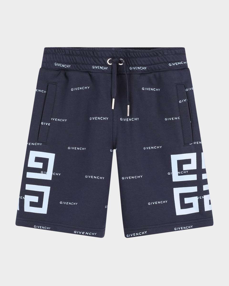 Boy's Logo-Print Bermuda Shorts, Size 8-14