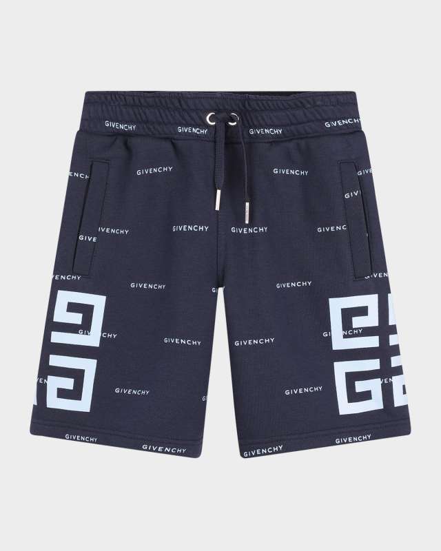 Boy's Logo-Print Bermuda Shorts, Size 8-14