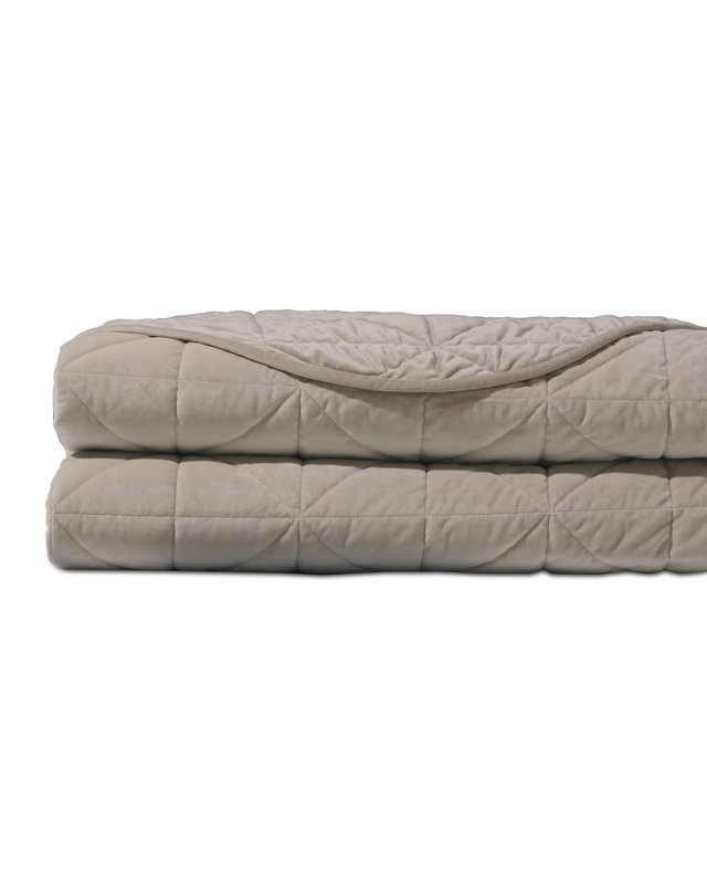 Nova Quilted Velvet Coverlet