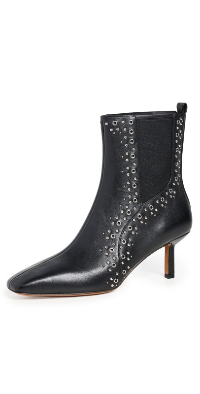 3.1 Phillip Lim Nell 65mm Mid Calf Eyelet Booties Black