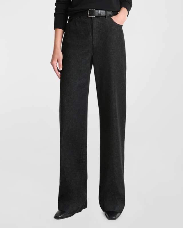 Mid-Rise Double Waistband Jeans