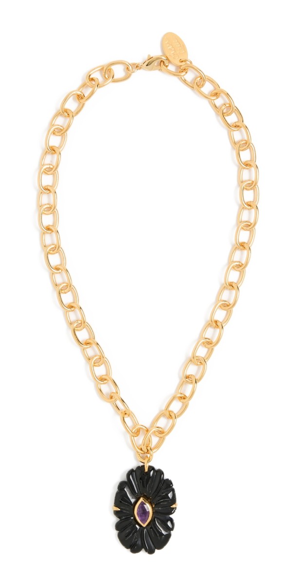 Chan Luu Magnolia Necklace Black Agate Mix